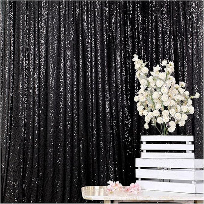 ShinyBeauty PHOTOBOOTH Background Best Choice-4FTx7FT-Black-Sequin backdrops by ShinyBeauty