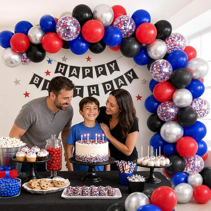 Red Blue Black Balloons - Image 6