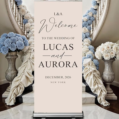 Custom Banner for Weddings READY IN 24HRS Choose your Design Retractable Banner - Image 7