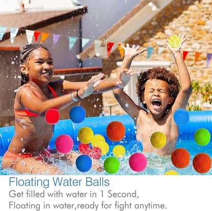 100 PCS Reusable Water Balloons, 2.4 Inch Quick Fill Splash Balls - Image 4