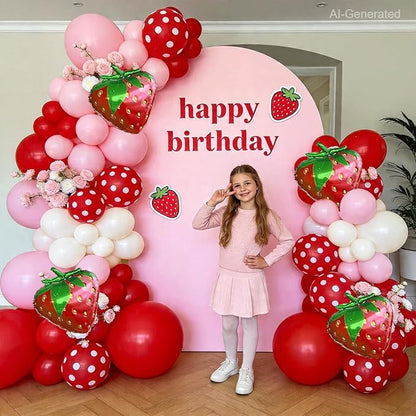 Strawberry Balloon Arch Kit - Image 5