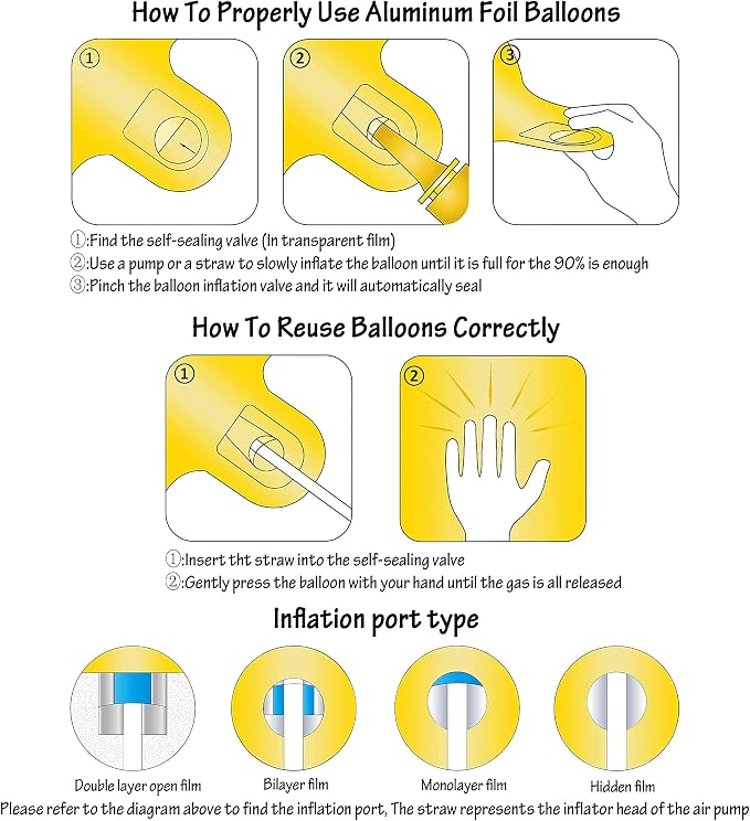40In Large Gold Number Balloon 7 Aluminum Foil Mylar Big Number Balloon 0-9 | - Image 5
