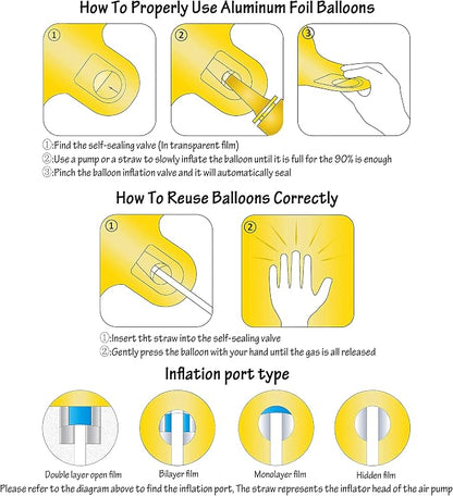 40In Large Gold Number Balloon 7 Aluminum Foil Mylar Big Number Balloon 0-9 | - Image 5