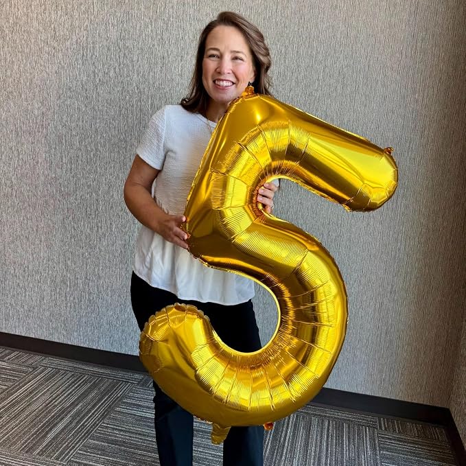 40 Inch Gold Number 0 Balloon Birthday Party Decorations - Image 9
