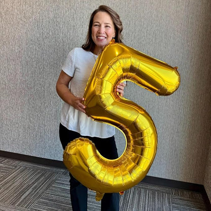 40 Inch Gold Number 9 Balloon Birthday Party Decorations - Image 9