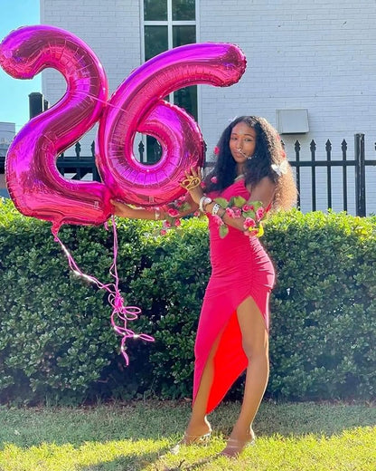 Hot Pink 6 Balloon - Image 4