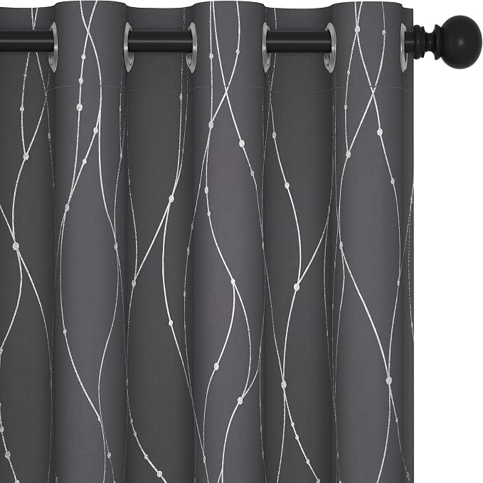 Deconovo Living Room Curtains 84 Inches Long, Thermal Insulated, Room Darkening by Unknown
