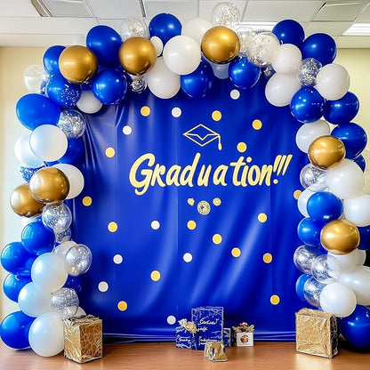 RUBFAC Blue Balloon Arch Kit 129pcs Different Sizes Royal Blue Balloons | Blue - Image 6