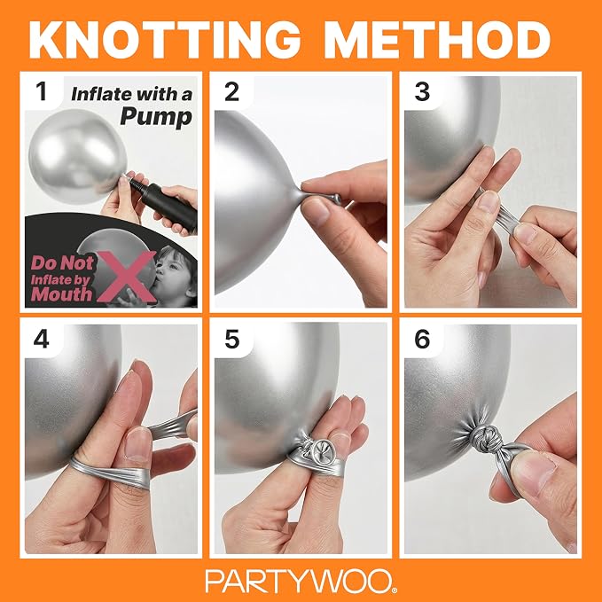 PartyWoo Orange Balloons 155pcs Fall Latex Helium Balloons Different Sizes | 18 - Image 7