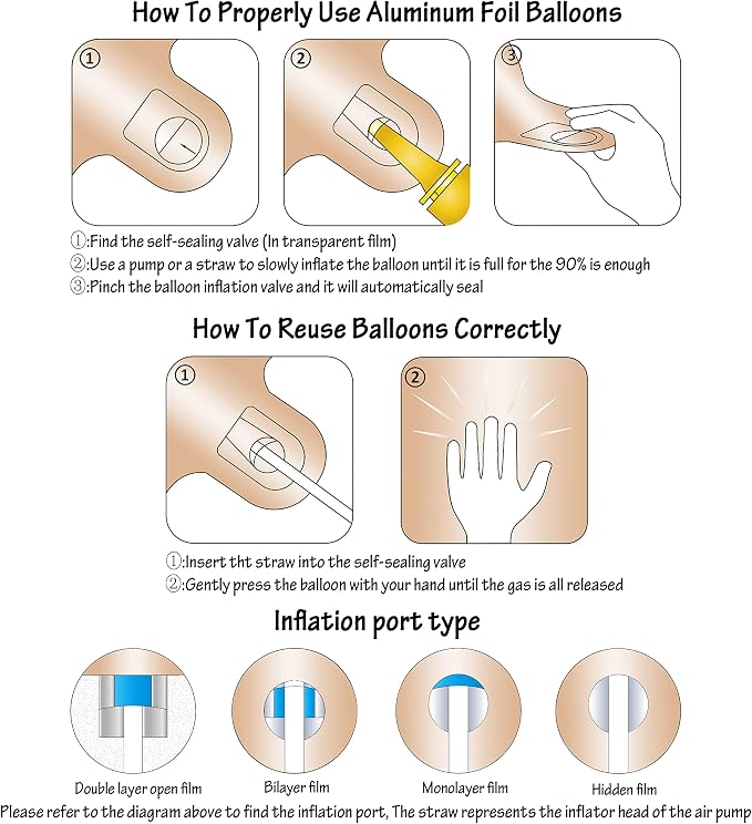40 In Caramel Number Balloons Helium Foil Mylar latex Balloon Digital 9 | - Image 4