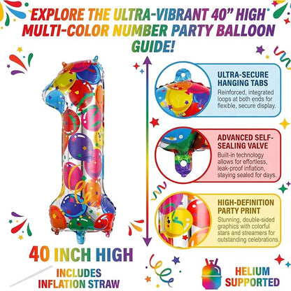 40 Inch Number 11 Balloon Set Large Foil Balloons - Image 2