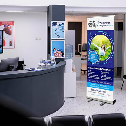 33x81 Custom Retractable Banner Stand Signs READY IN 1 DAY Pull up Roll up - Image 6