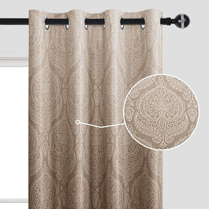 DWCN 100% Blackout Curtains for Bedroom 54 Inch Long - Image 4