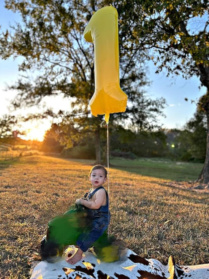 Number 0 Balloons 40 Inch Yellow - Image 2