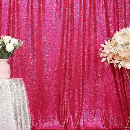 Poise3EHome 8FT x 10FT Sequin Photography Backdrop Curtain - Image 2