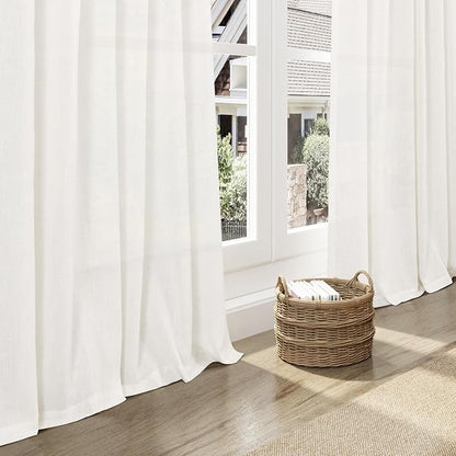 Neutral Linen Curtains 96 Inches Long - Image 5