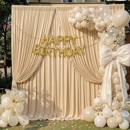 10ft×12ft Champagne Backdrop Curtain - Image 2