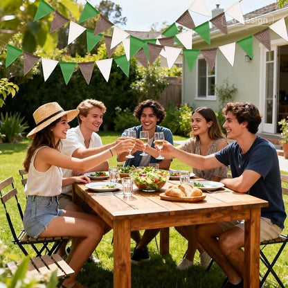 G2PLUS Triangle Flag Bunting, Pennant Banner and Decorative Garland, 39Ft | - Image 7
