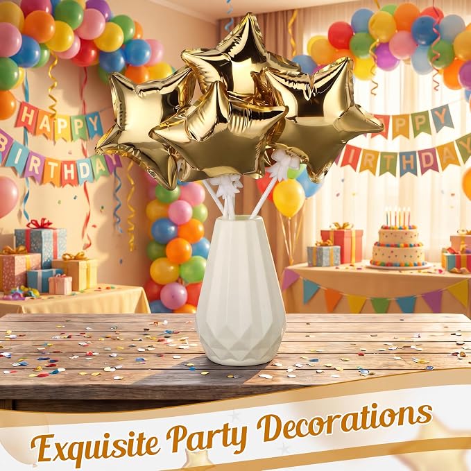 15 Pcs Mini Star Self Inflatable Balloons Bulk - Image 3
