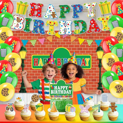 42Pack Sesame Friends Party decoration pack include Banner, Honeycomb - Image 5