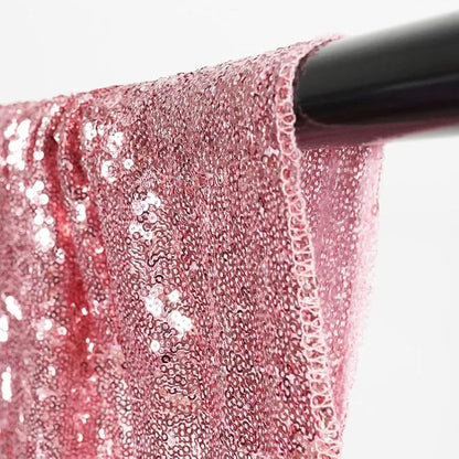 Poise3EHome 8FT x 8FT Sequin Photography Backdrop Curtain - Image 5