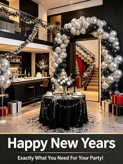 Silver Balloons 12 Inch 60 Pcs Metallic Silver Latex Balloons - Image 9