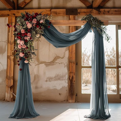 Wedding Arch Draping Fabric Backdrop Drapes 28.7" x 20FT, Arch Drapery Backdrop - Image 3
