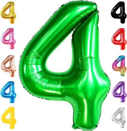 KatchOn Dark Green Number 4 Balloons by KatchOn