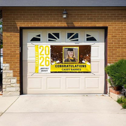 Graduation Banner, Personalized Class of 2026 Photo Graduation Decorations - Image 8