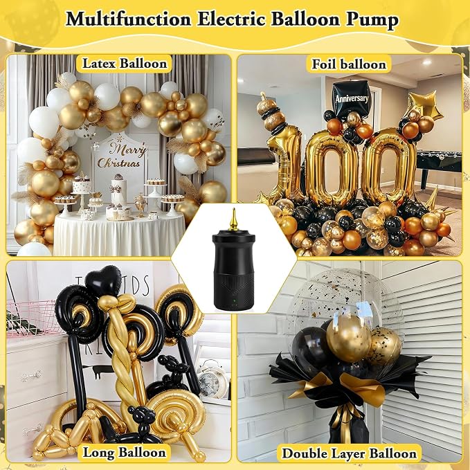 IDAODAN Electric Balloon Pump, Portable Electric Balloon Blower Machine - Image 3