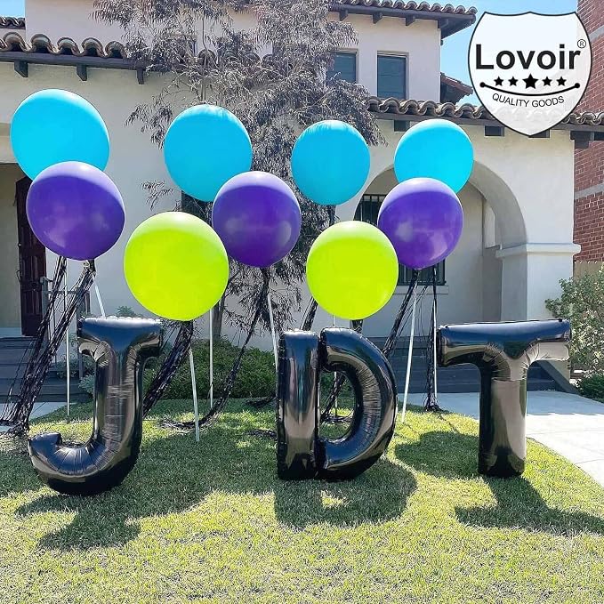 Lovoir 40 Inch Large Black Letter I Balloons Big Size Jumbo Mylar Foil Helium - Image 6