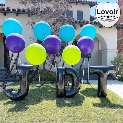 Lovoir 40 Inch Large Black Letter I Balloons Big Size Jumbo Mylar Foil Helium - Image 6