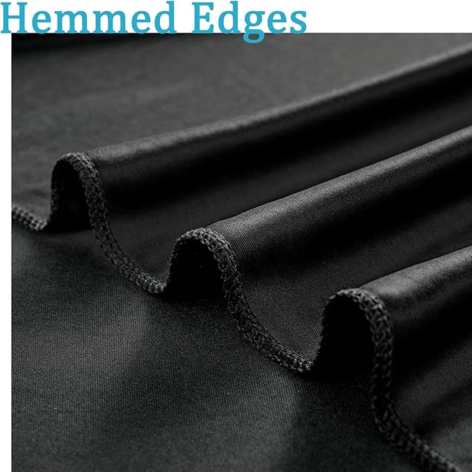 40ftx10ft Wrinkle Free Black Backdrop Curtain - Image 6