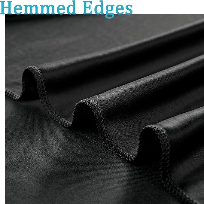 60ftx10ft Wrinkle Free Black Backdrop Curtains - Image 6