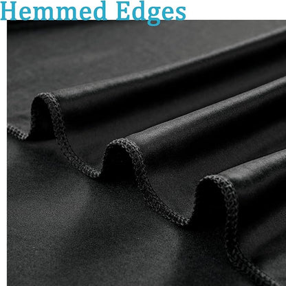 60ftx10ft Wrinkle Free Black Backdrop Curtains - Image 6