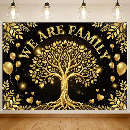 Family Reunion Backdrop Decorations 7x5ft by NIUBEHOHO
