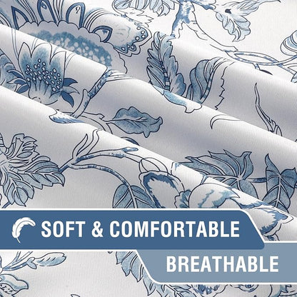 H.VERSAILTEX Blackout Curtains 84 Inch Length 2 Panels Set Floral Print Curtain - Image 5