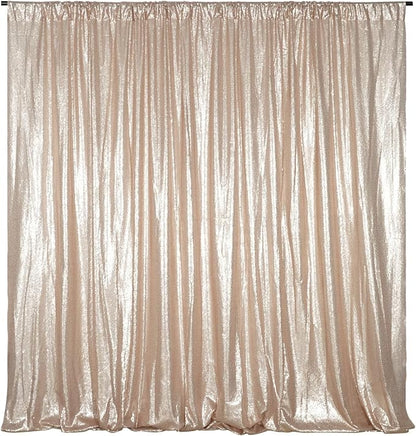 Poise3EHome 8FT x 10FT Sequin Photography Backdrop Curtain - Image 2