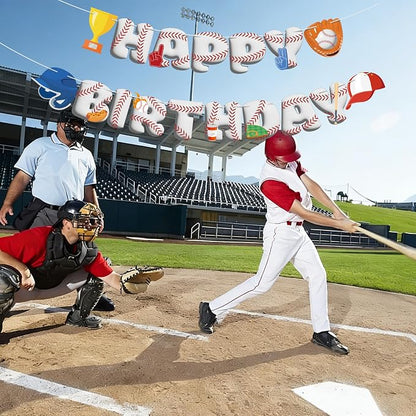 Baseball Birthday Decorations Baseball Happy Birthday Banner Sport Theme - Image 8