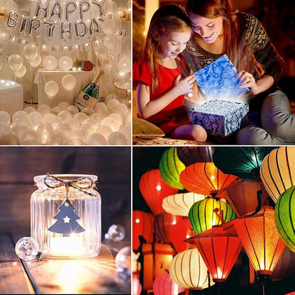 Aogist 100pcs Red Balloon Lights, Long Standby Time Waterproof Mini Light - Image 6