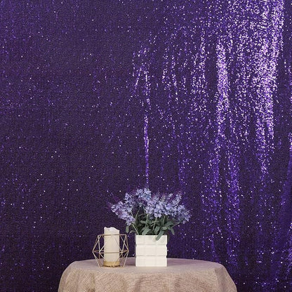 Poise3EHome Purple Sequin Backdrop, 6Ft x 8Ft Glitter Photography Background - Image 3