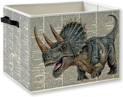 Triceratops Dinosaur Nursery Storage Basket by KSDUT