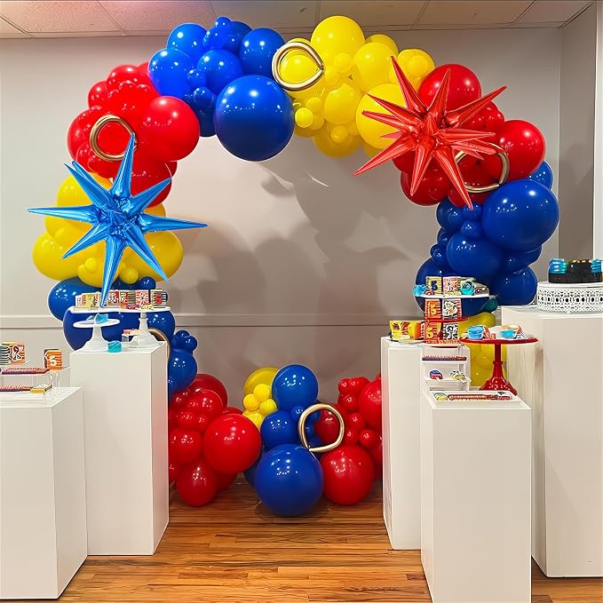 Balloons Red Blue Yellow, 12 Inch Primary Color Helium Balloons - Image 3