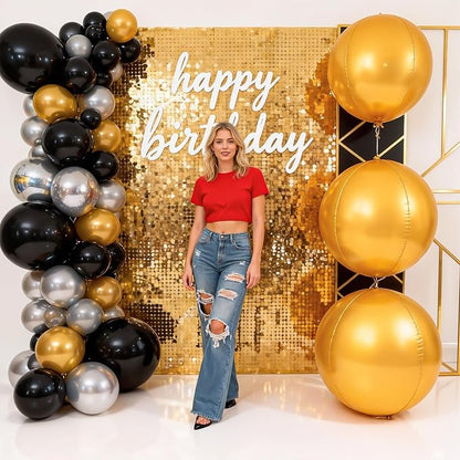 50 Inch Giant Gold Round Foil Balloons - Image 7