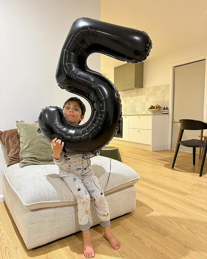 40 Inch Black Number 2 Balloon Birthday Party Decorations - Image 4