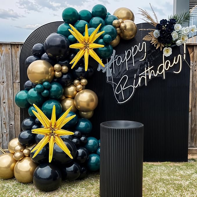 Dark Green and Black Balloon Arch Kit - Image 6