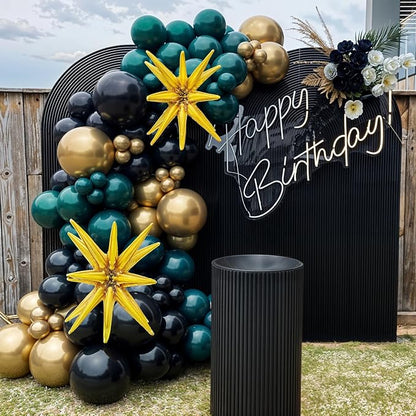 Dark Green and Black Balloon Arch Kit - Image 6