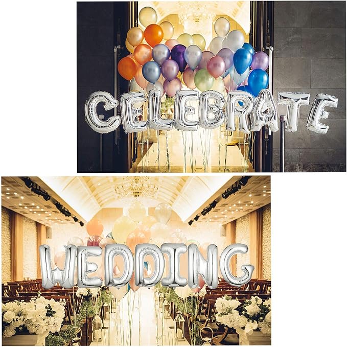 Single Aluminum Hanging Foil Film Silver Letter Balloons Y 40 Inch | - Image 8