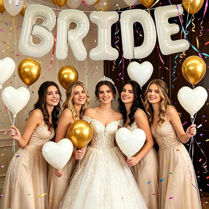 TONIFUL 40 Inch Giant Bride Balloon Bachelorette Party Decorations - Image 3
