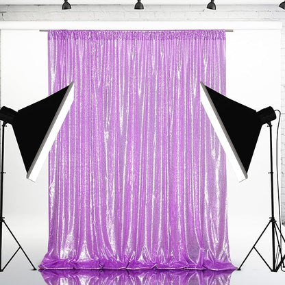 Eternal Beauty Lavender 3mm Sequin Backdrop 6x8 Ft - Image 6